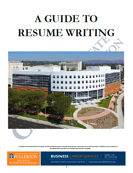 Resume Guide Book (PDF)