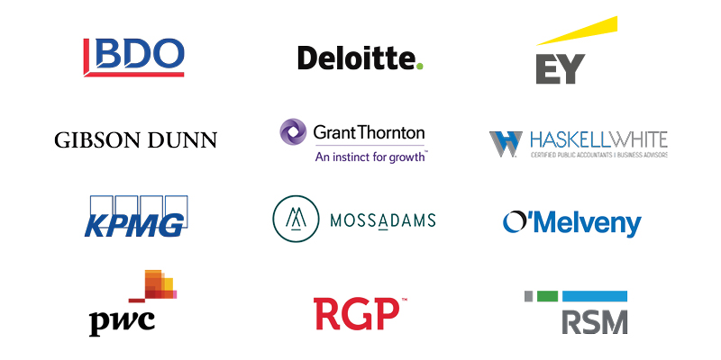 Conference Sponsors: BDO, Deloitte, EY, Gibson Dunn, Grant Thornton, HaskellWhite, KPMG, MossAdams, NACD, O'Melveny, pwc, RGP, RSM, Toppan