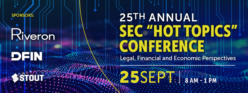 25th Annual SEC "Hot Topics" Conference Banner