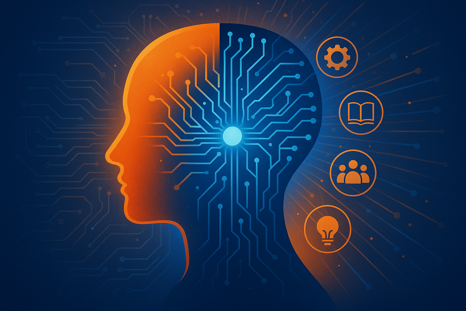 AI Graphic of Human Thinking